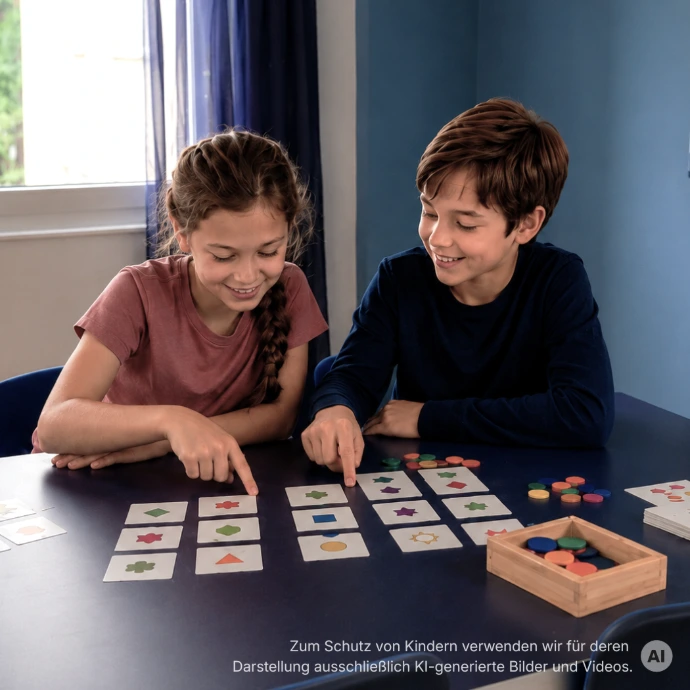 Kinder bei einem Englischkurs in unserem Lernzentrum Brunn